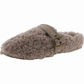 Womens Lined Man Made Moccasin Slippers Sustainable Material