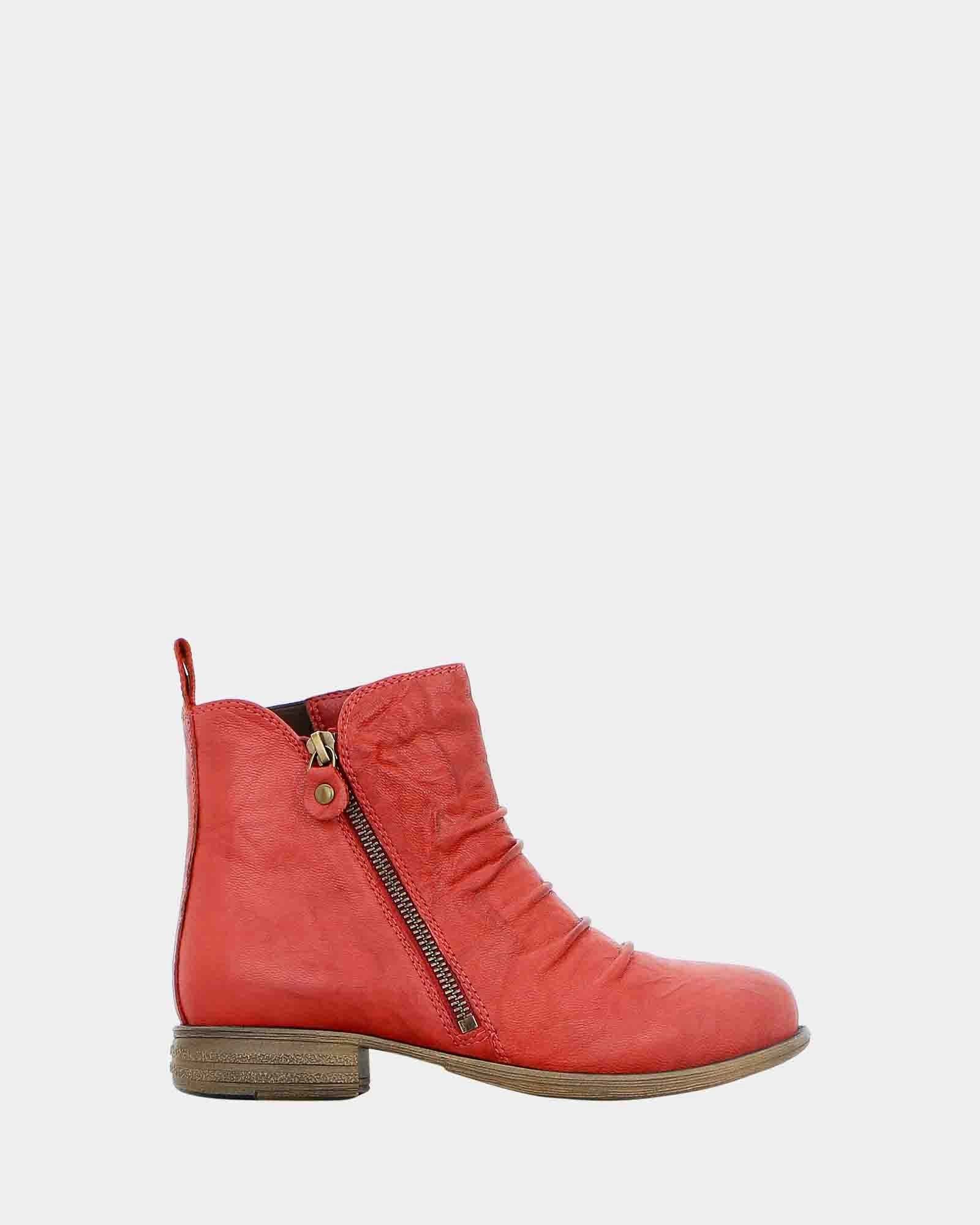 Marella Rustic Red High   Quality Ankle Coverage
