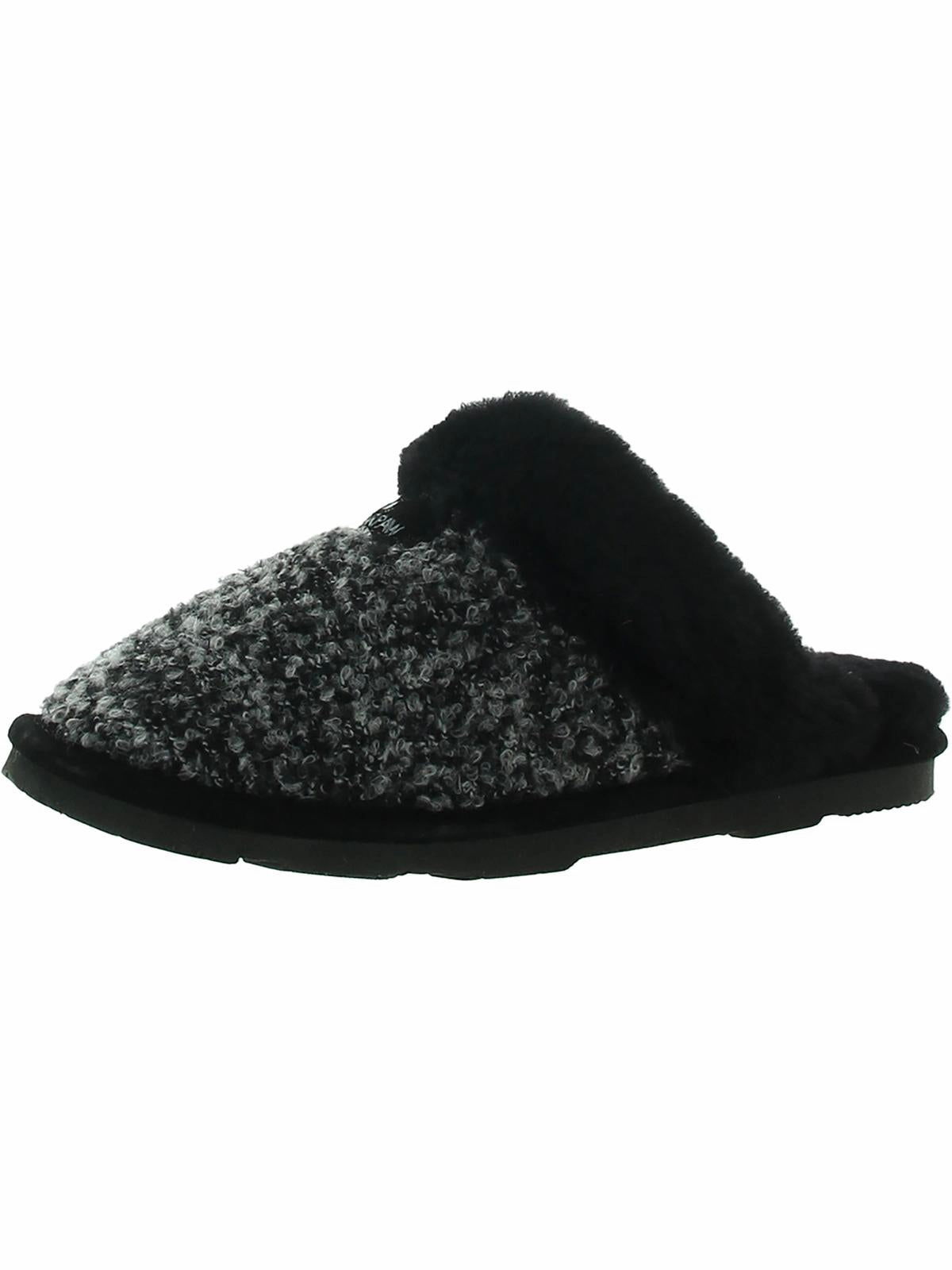 Effie Womens Boucle Sheepskin Mule Slippers Comfy And Trendy