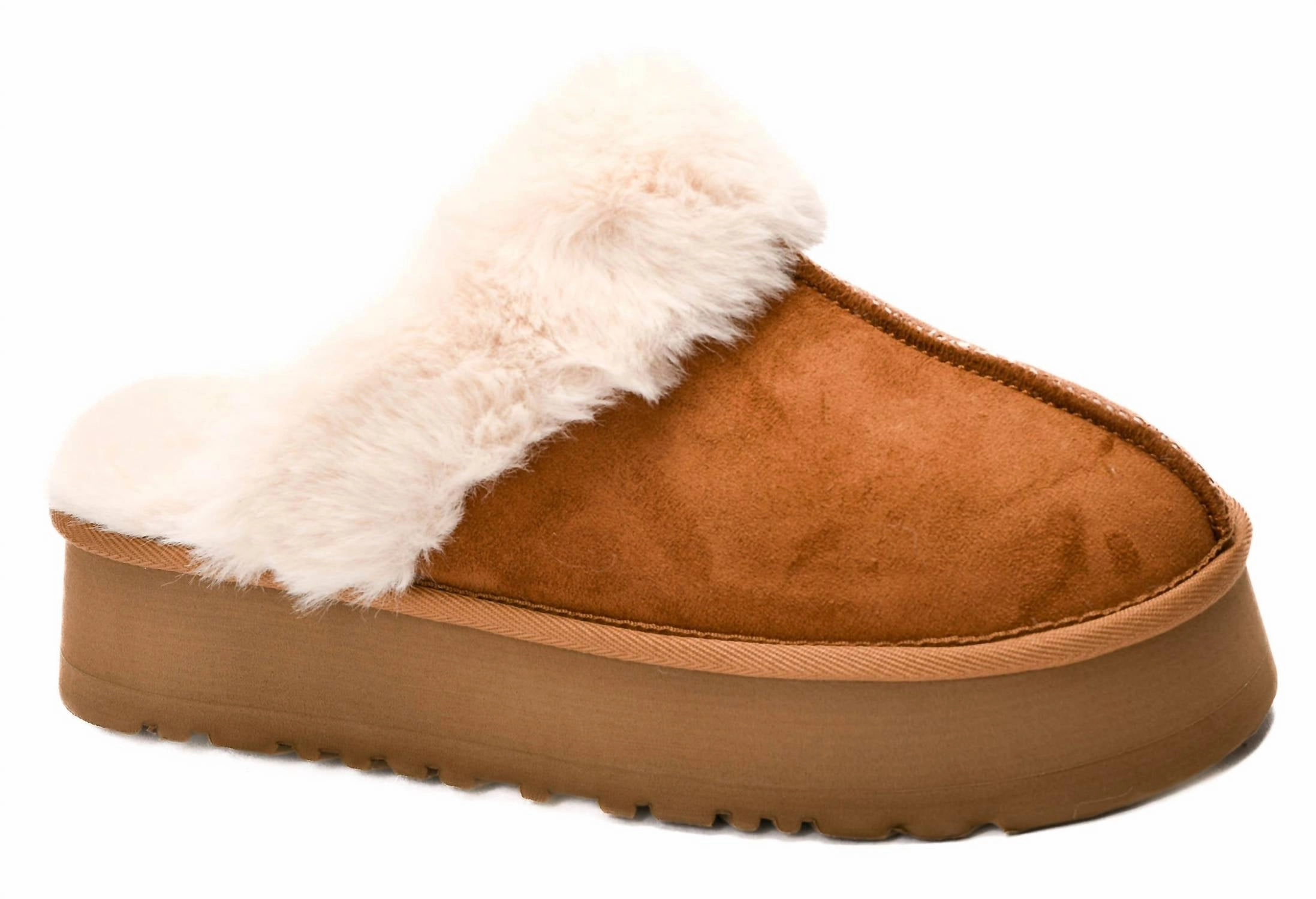 Women's Cuddle Up Slippers In Brown Brown Waterproof Slides