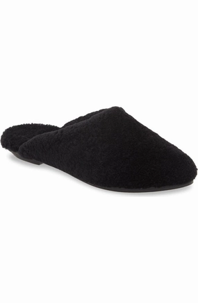 Comfort Molding Removable Footbed Eileen Fisher Blog 3 Slipper Womens  Black Shearling Slip On Mule JOBB1954