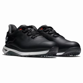 Footjoy Pro|SLX 56913 Sneaker Men Black Leather Low Top Ortholite Golf Shoes FJ1 (Black,8.5) Performance Cushioning Running   Specific