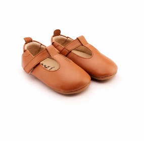 Girl's Ohme Bub Shoes In Tan Premium Footwear