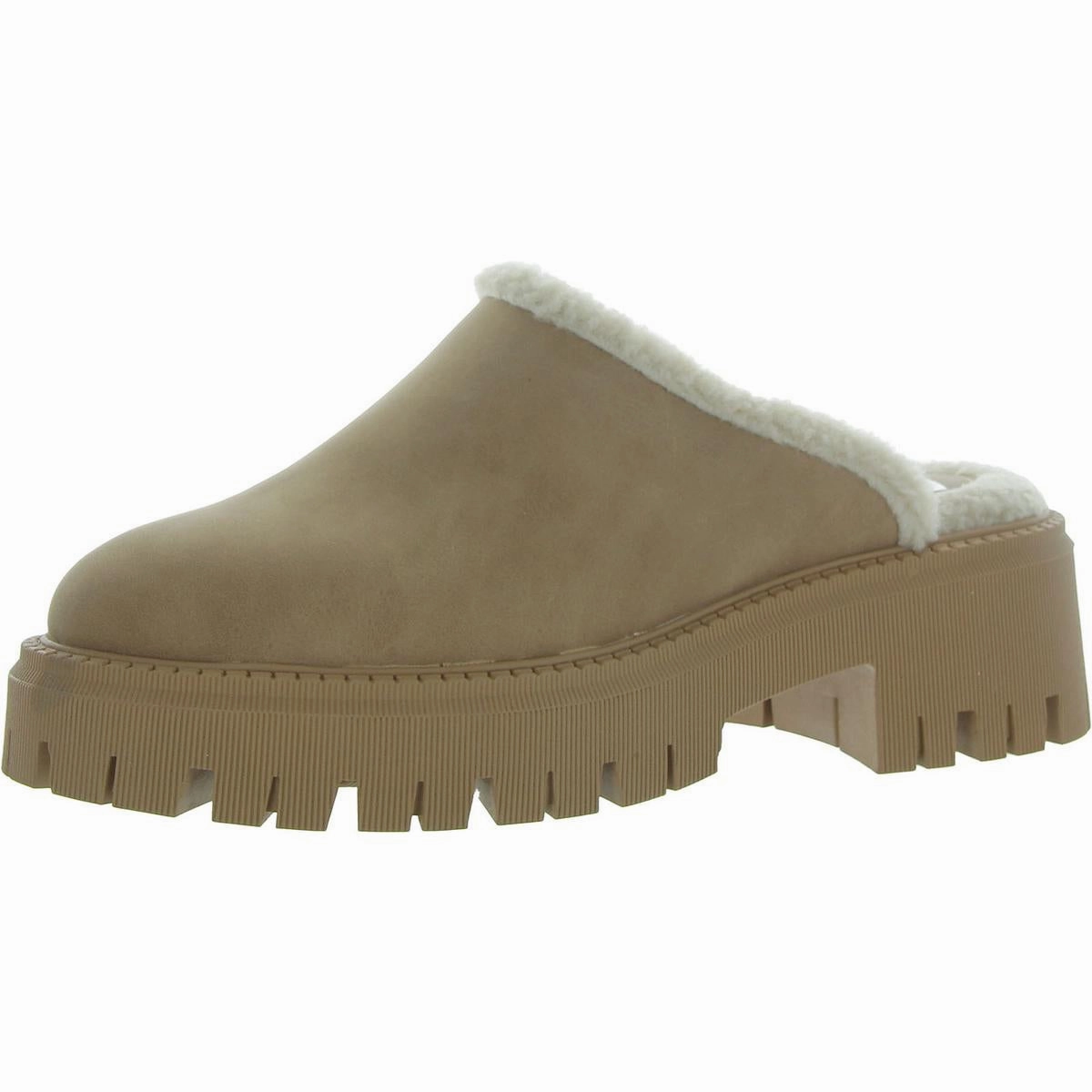 Chill Travel Footwear Gracelyn Womens Faux Leather Platform Loafer Slippers