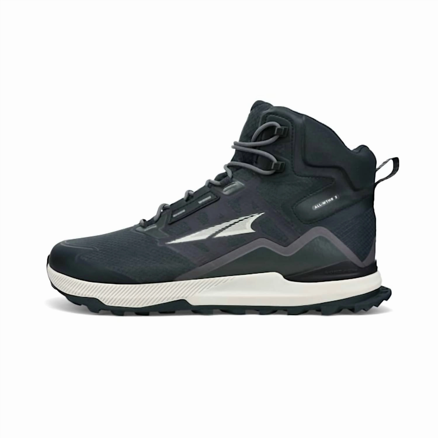 Men's Lone Peak All Weather Mid 2 Hiking Shoes In Black coastal shoes fall running shoe environment
