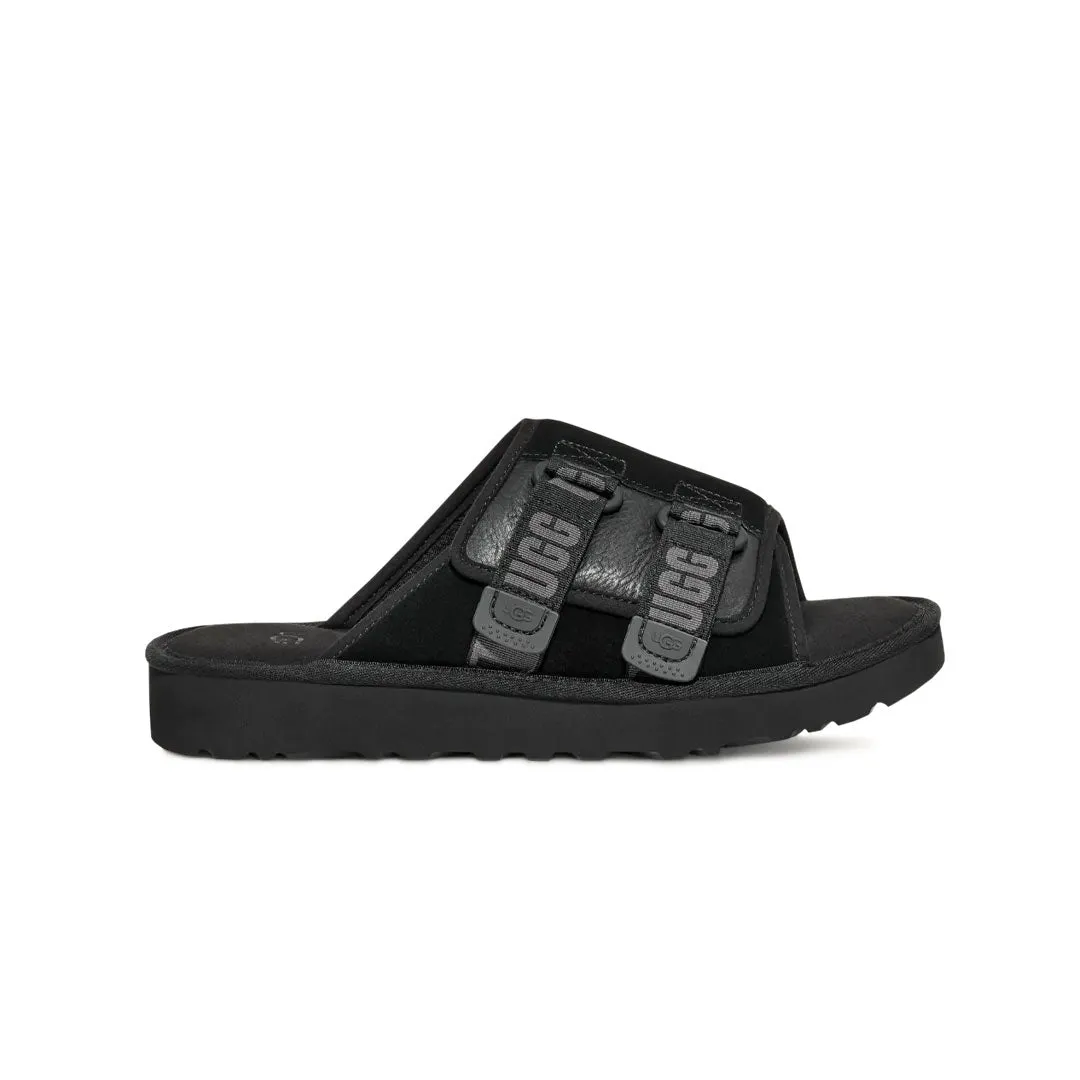 Breathable Flip-flops UGG? - Men's Goldencoast Strap Slides (1142730-BLK)