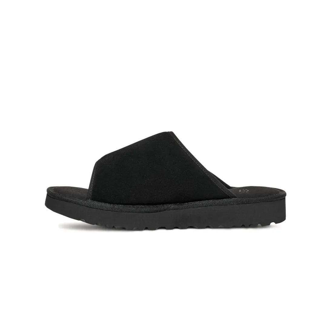 Swift Walk Chic Vacation Flats UGG? - Men's Goldencoast Strap Slides (1142730-BLK)