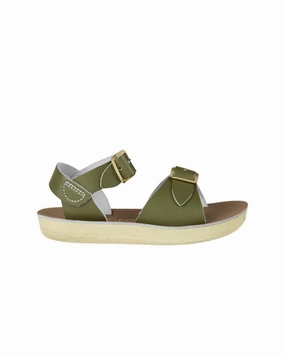 Kids Surfer Sandal In Olive Summer Glow Travel Comfort Shoes