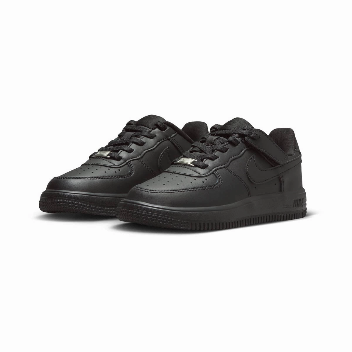 Comfort Slip Versatile lining Nike Force 1 Low EasyOn 'Triple Black' Little Kids' Shoes
