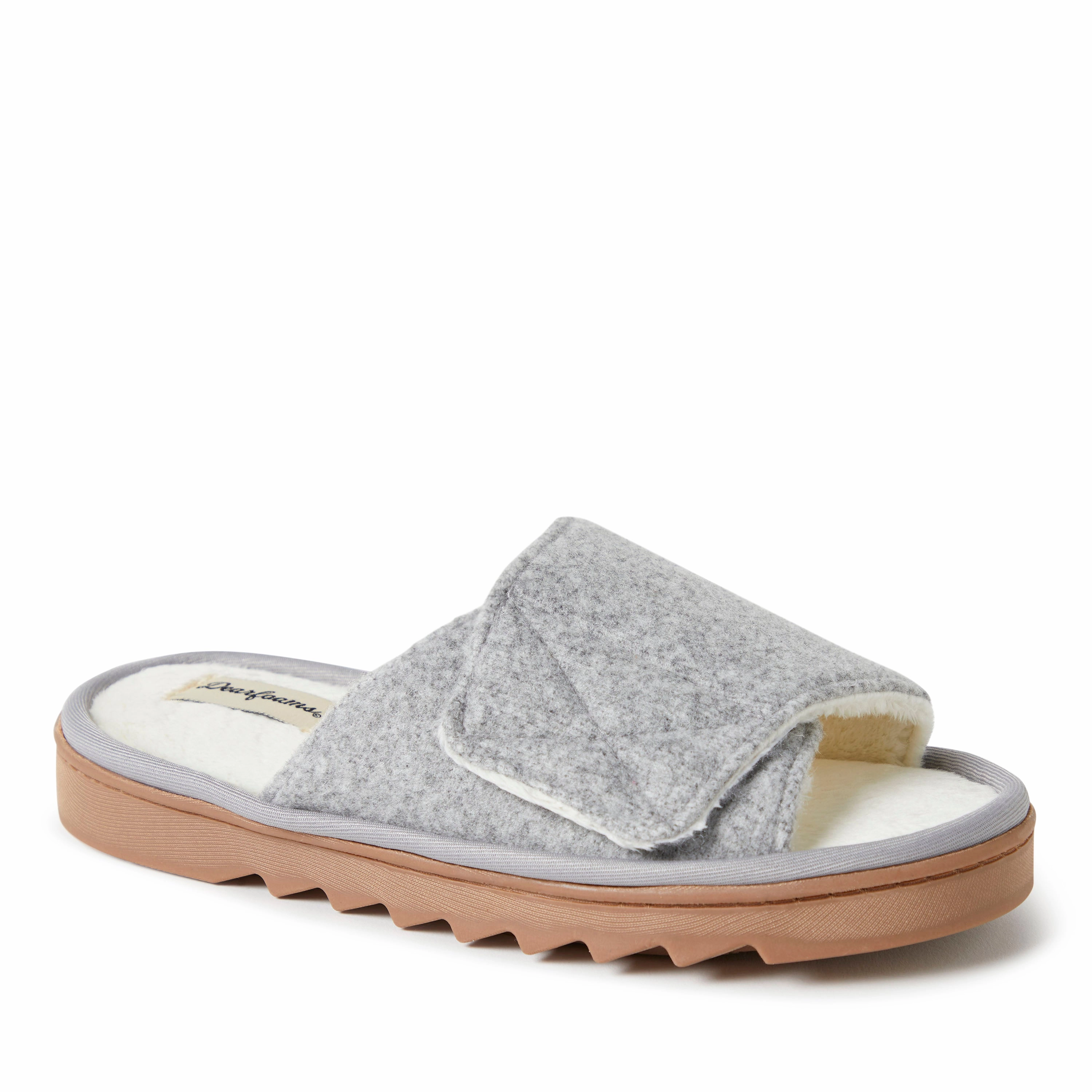 Slip Fit Sandals Dearfoams Womens Norma Wool Slide