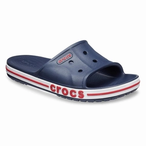Crocs Bayaband Unisex Slides - Navy/Pepper - M6W8 Chill Relax Fit