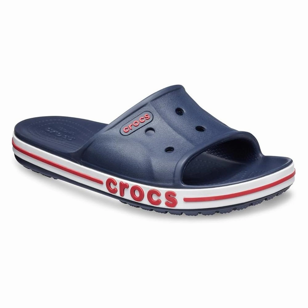 Crocs Bayaband Unisex Slides - Navy/Pepper - M6W8 Chill Relax Fit