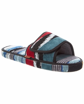Missoni Home Clint Open Slipper Cozy Travel Beach Ready Slides