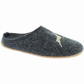 Living Kitzb?.25hel Slippers Womens  Black Deer Wool Slip On Round Toe JOBB1989 Trail Running