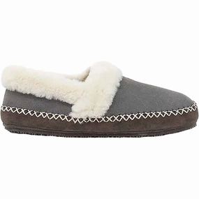 Quick Beach Footwear Women's Acelyn Suede Slippers In Grey