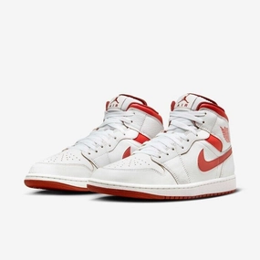 Dynamic Grip gravel biking shoes Nike Air Jordan 1 Mid SE FJ3458-160 Sneakers Men's White Lifestyle Shoes TF5749 (White,11.5)