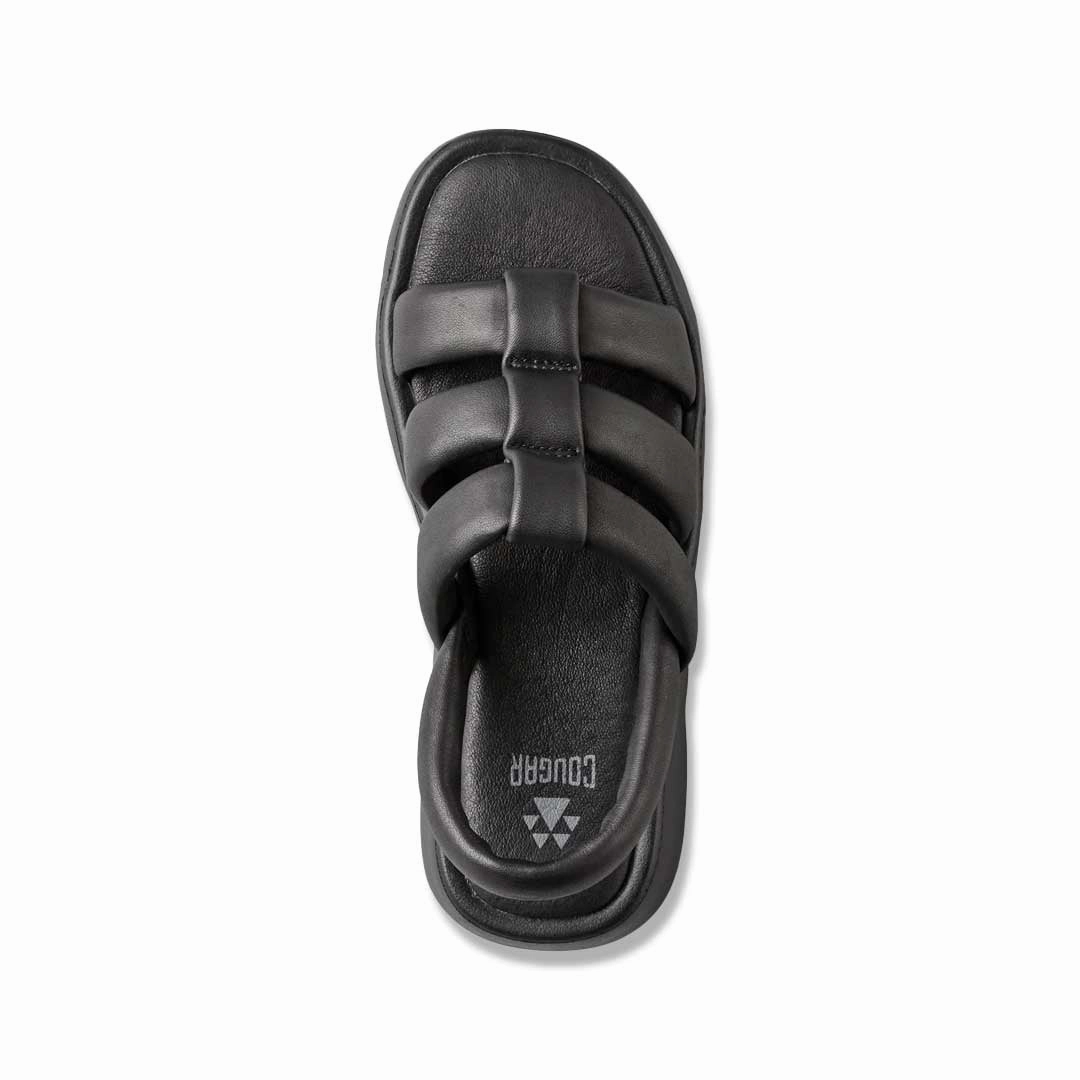All-Age Fit Cougar - Women's Juliana Leather Water-Repellent Sandals (JULIANA-BLK)