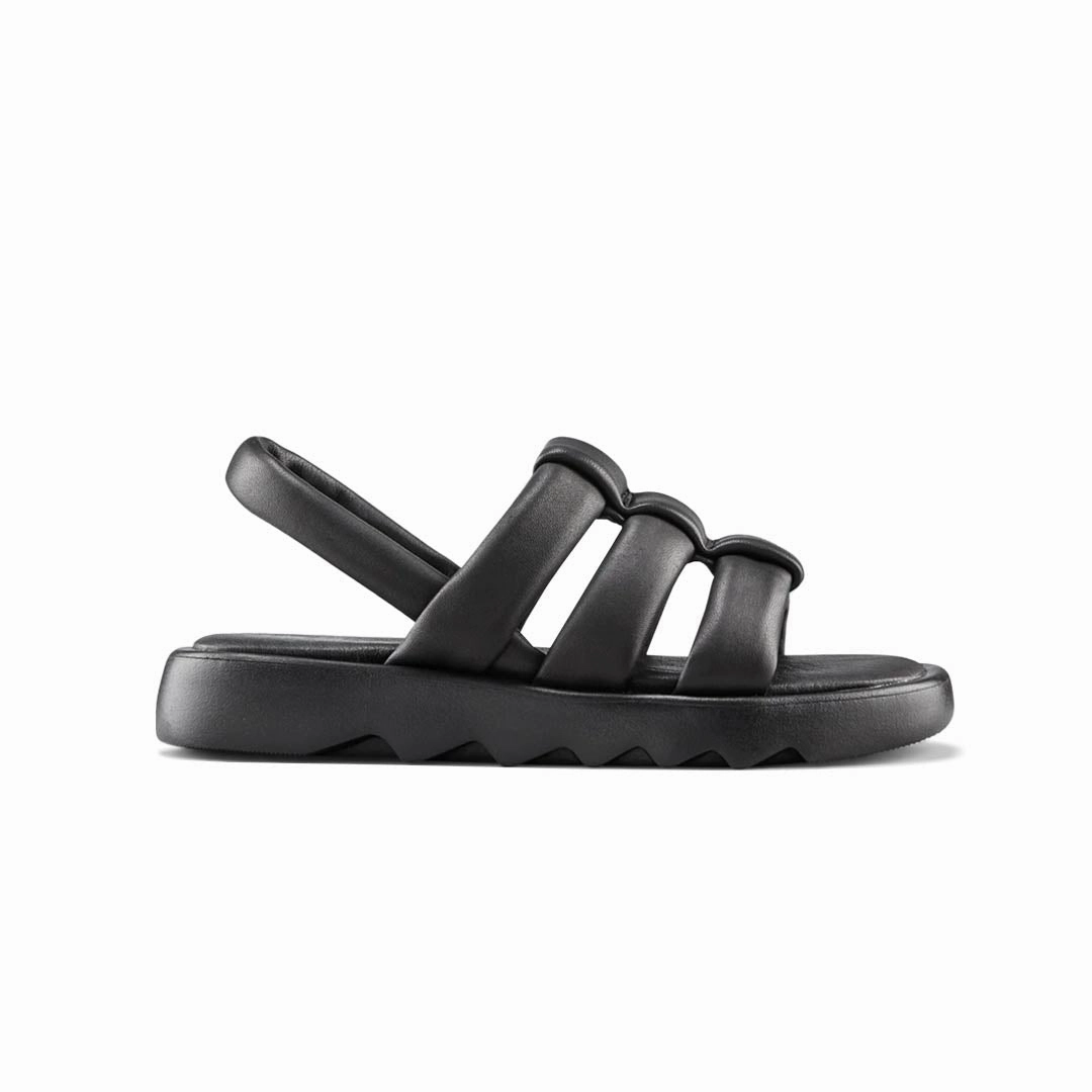 Cougar - Women's Juliana Leather Water-Repellent Sandals (JULIANA-BLK) Soft Flexible hollow design