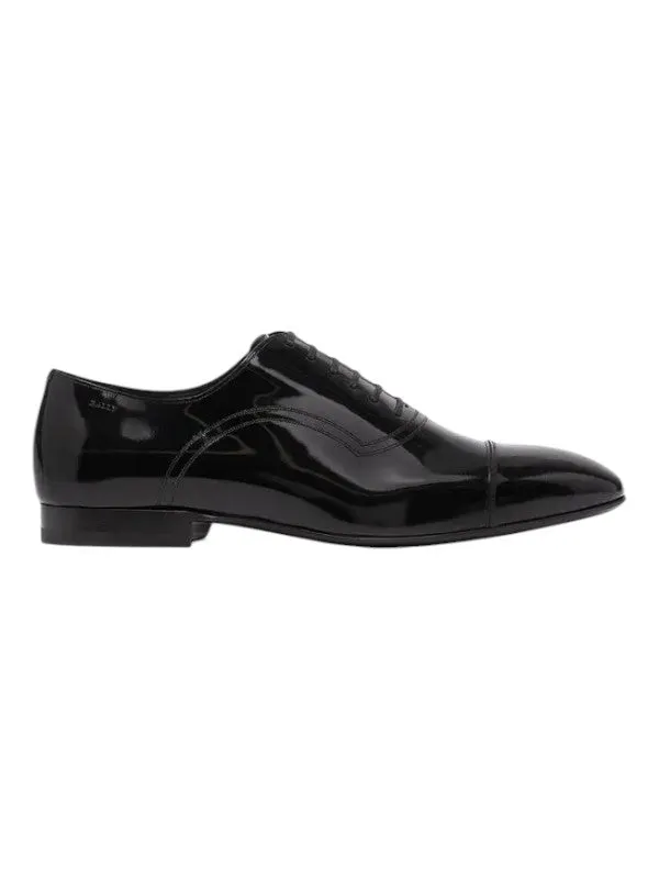 Bally Payton 6238025 Men's Black Calf Patent Leather Oxford Work Essentials