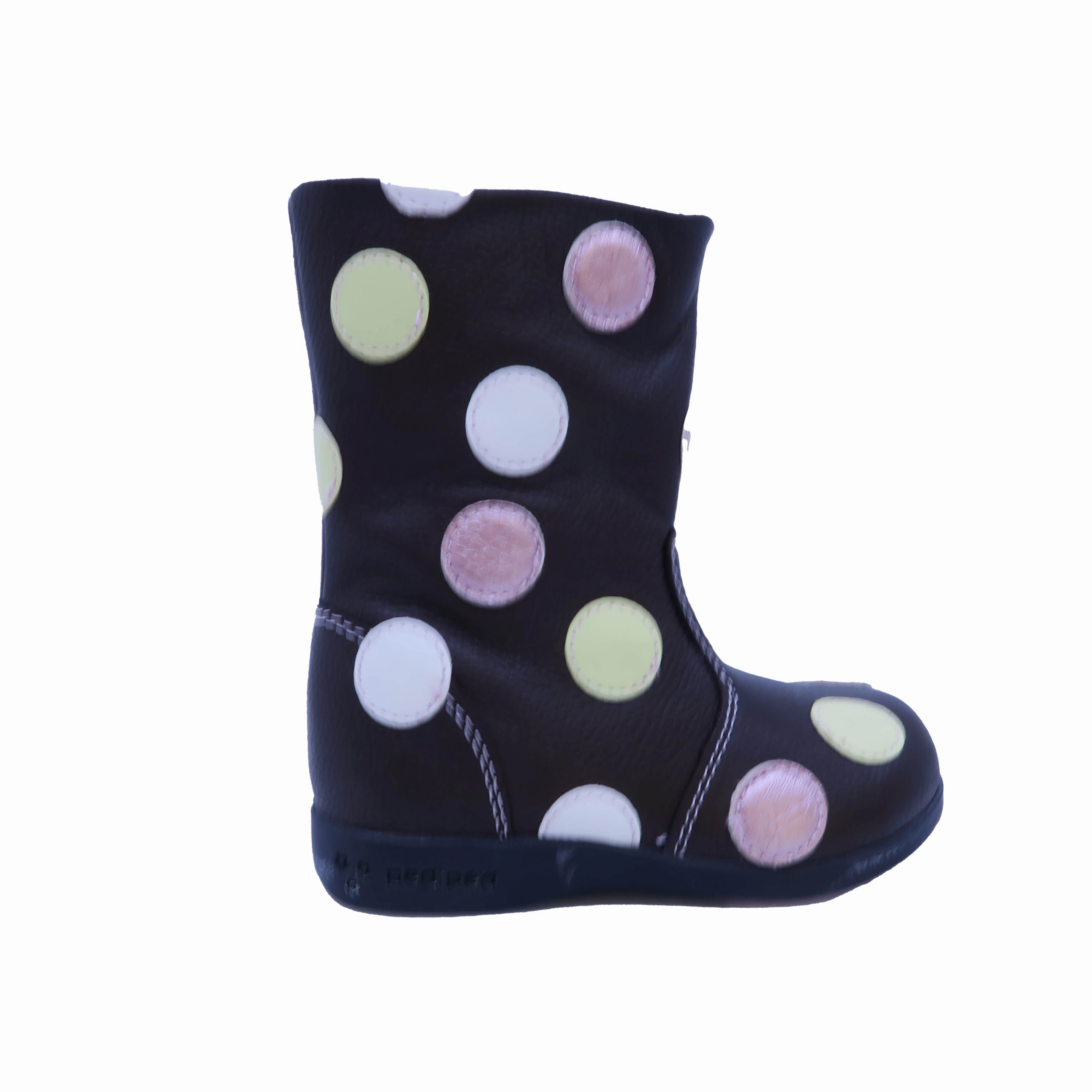 Pediped Girls Brown | Polka Dots Boots Kick Back