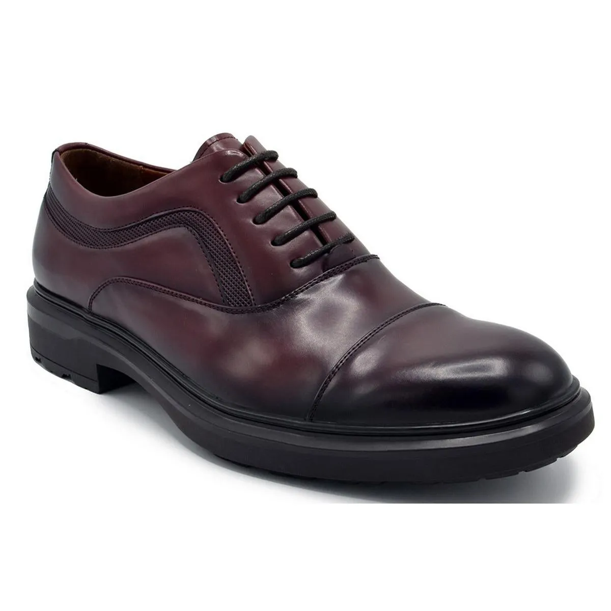 Formal Footwear Premium Gift Oxfords Mens Lace-Up Faux Leather Oxfords