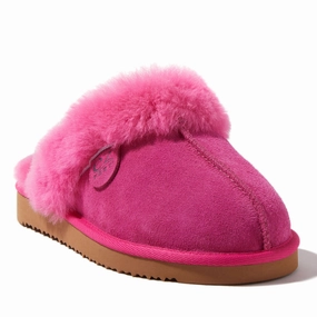 Soft Walk EZ Feet Women??s Genuine Shearling Scuff Slipper