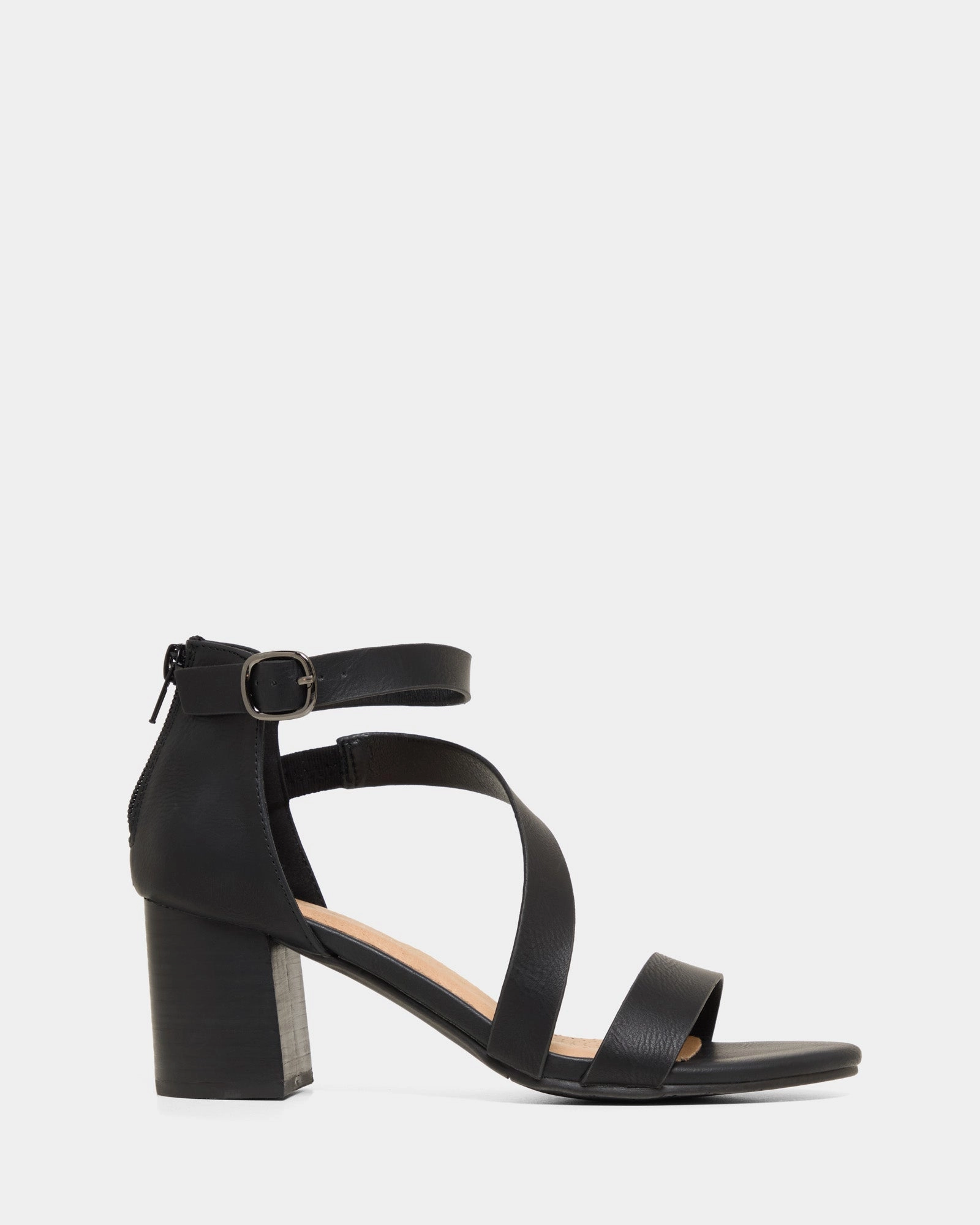 Facts Black Sleek Sandals