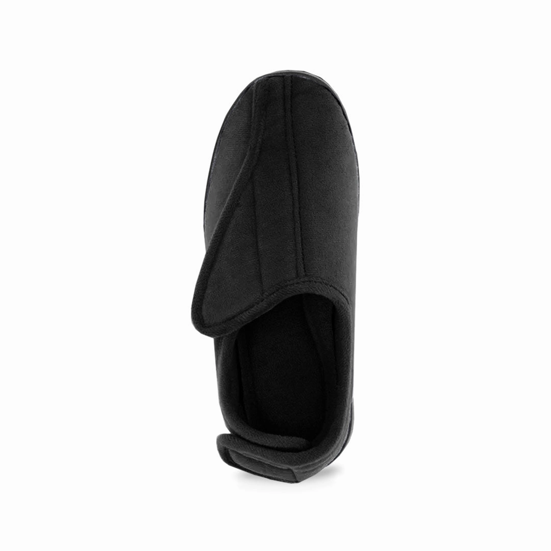 United Supply Co - Women's Velcro Slippers (SLF4931BUS BLK) Open Frame On-the-Go Fit