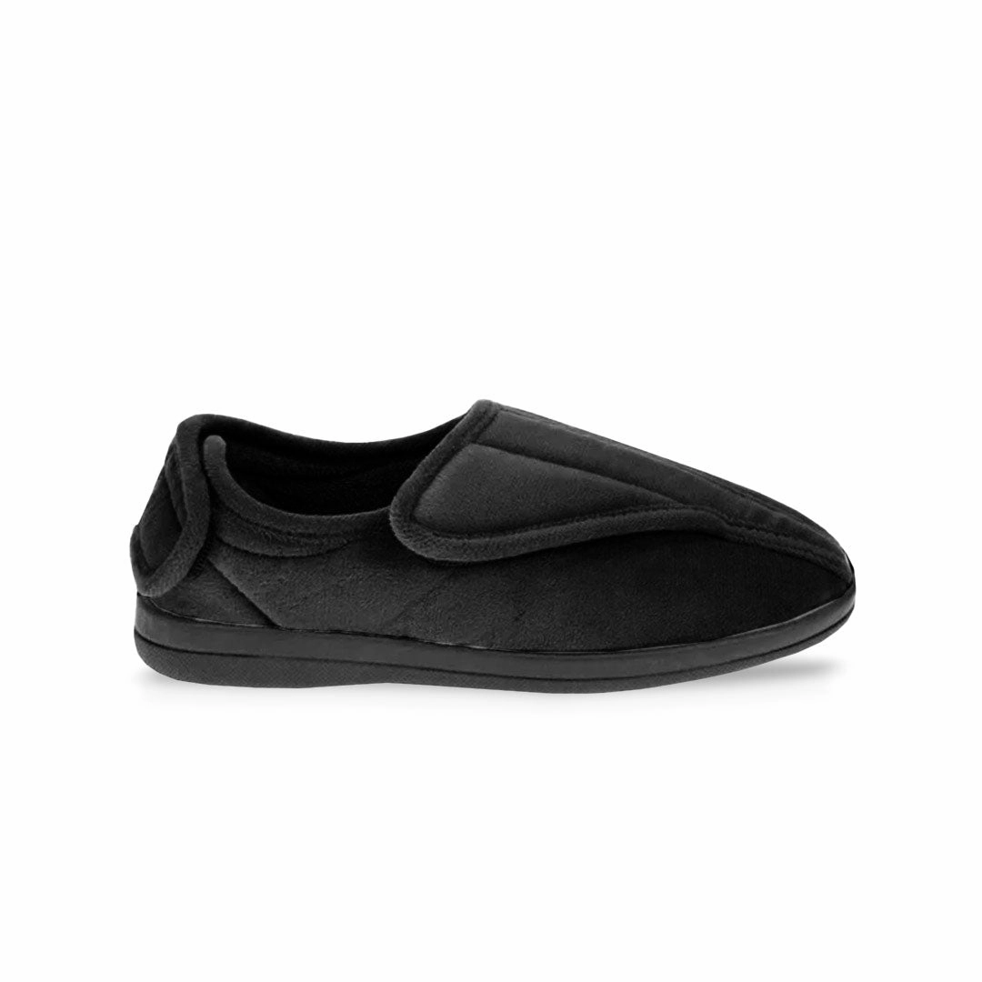United Supply Co - Women's Velcro Slippers (SLF4931BUS BLK) Breathable Design Breathable Shoes
