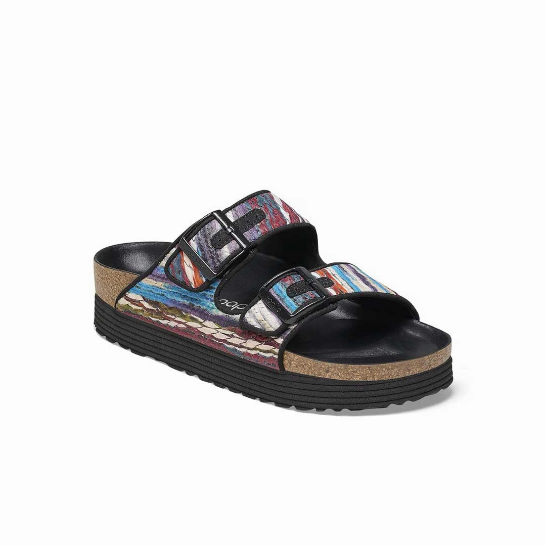 Birkenstock - Women's Arizona Platform Slides (Narrow) (1025454) Ergonomic Build Casual Open Toe Shoes