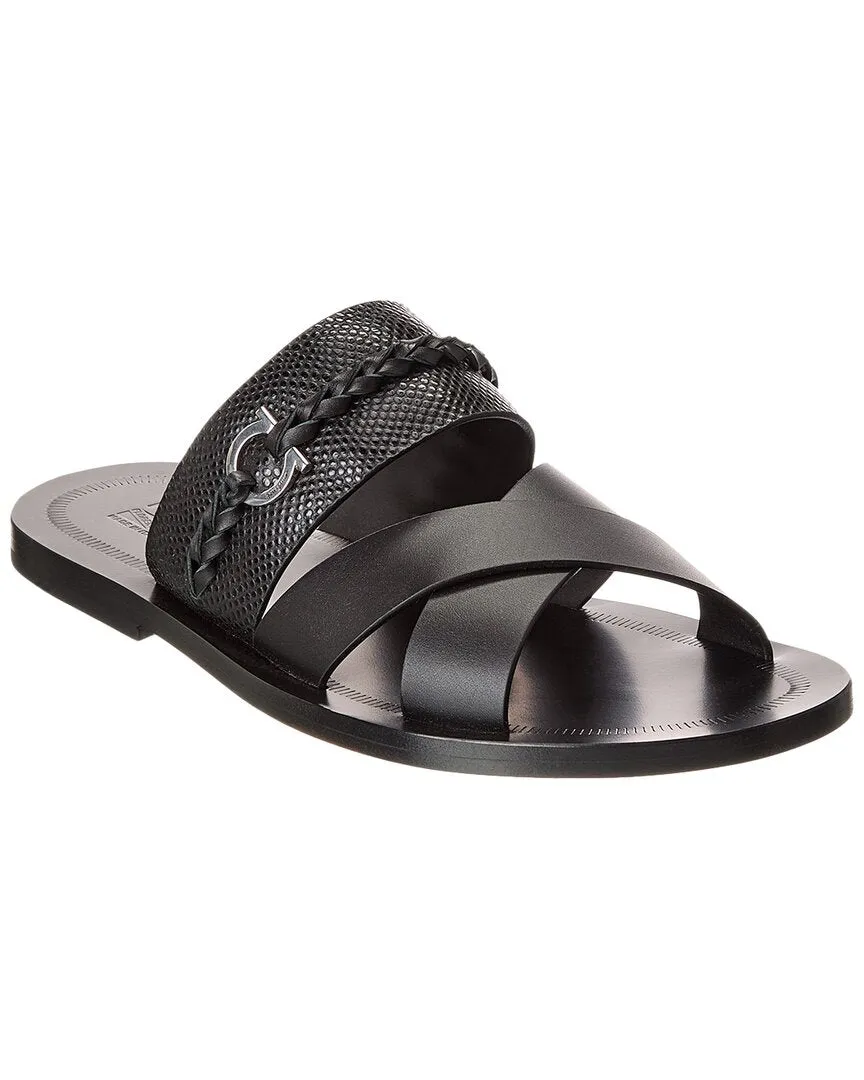 Stay Cool Ferragamo Giotto Leather Sandal