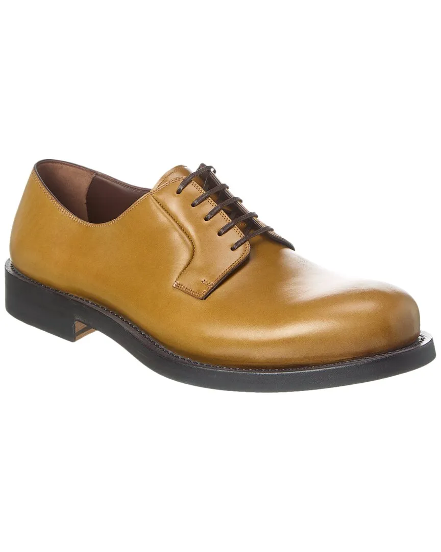 Ferragamo Marius Leather Oxford Smart Dress Shoes
