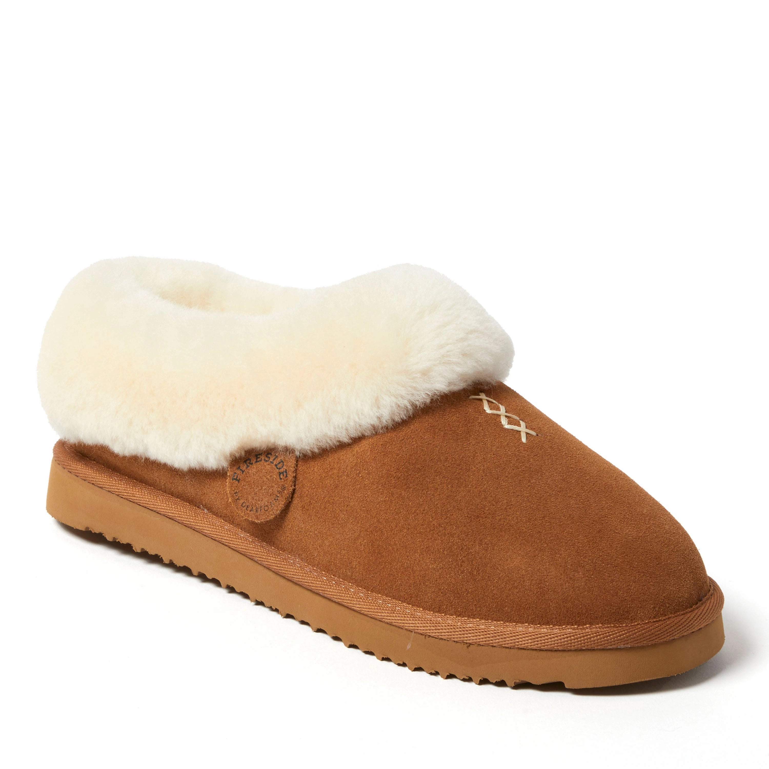 portable Fireside by Dearfoams Adelaide Genuine Shearling Clog