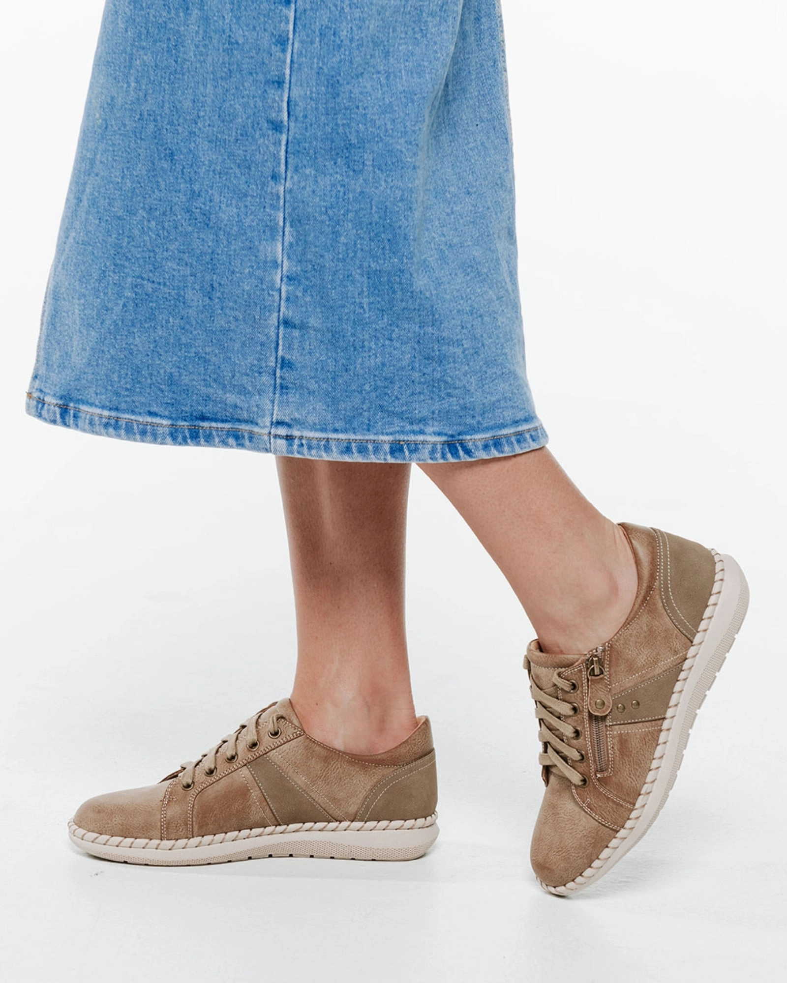 Wren Taupe Suede Finish Classic Mood