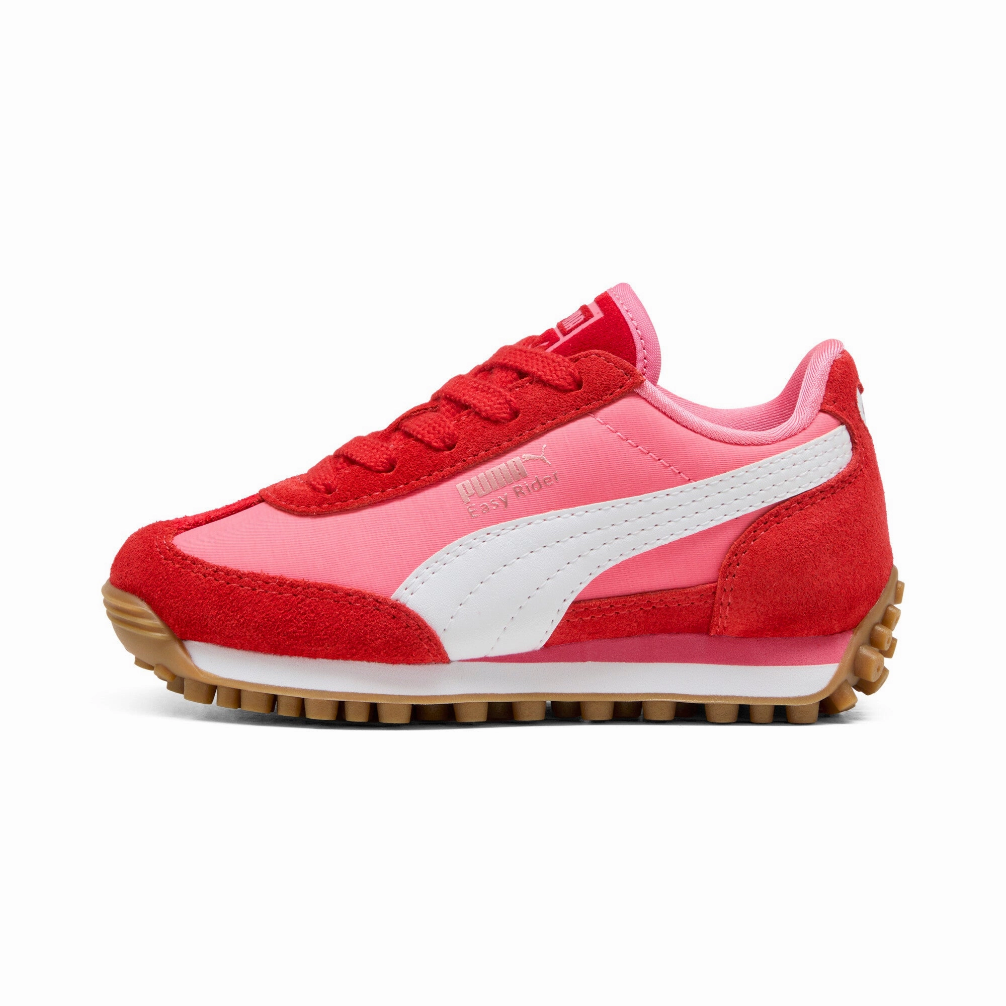 Stitched Toe Box Smart Motion PUMA Little Kids Girls' Easy Rider Love Sneakers