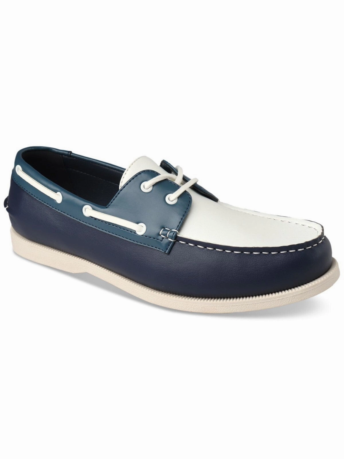 running in a caldera area shoes Clubroom Elliot 100134206 Men US 10 Blue White Moc Toe Casual Boat Shoes GBNC408