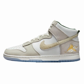 synthetic - lining shoes Nike Dunk Hi Premium Summit White/Desert Ore  FD0776-100 Men's