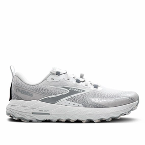 running for a change of scenery running on the treadmill Men's Cascadia 18 Shoes In Oyster/primer Grey/coco