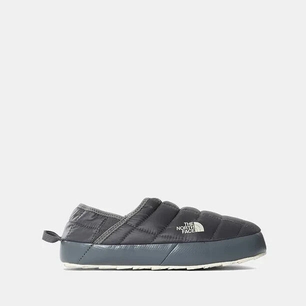 The North Face Thermoball Traction Mule V Slippers Womens 5 Gray Slip On GBNC351 Quick Slide Closed Toe