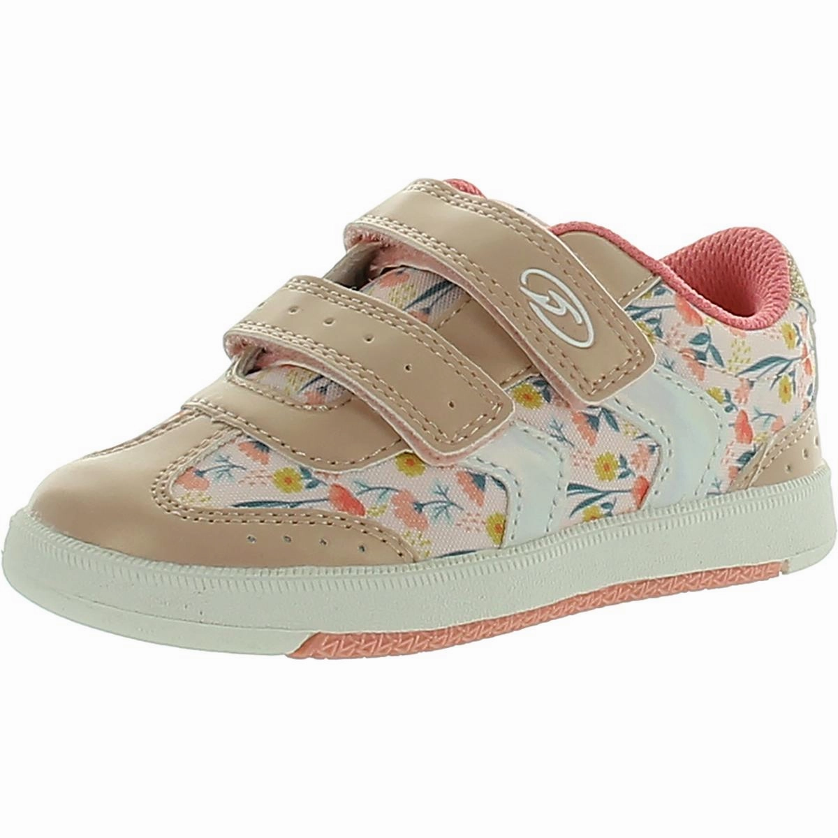 Kameron Girls Toddler Faux Leather Casual and Fashion Sneakers On Trend