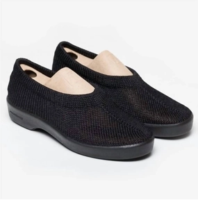 Rubber Outsole New Sec Women's Slippers In Black