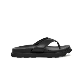 Drive Mood Post Gym UGG? - Men's Capitola Flip Flop Sandals (1153077-BLK)