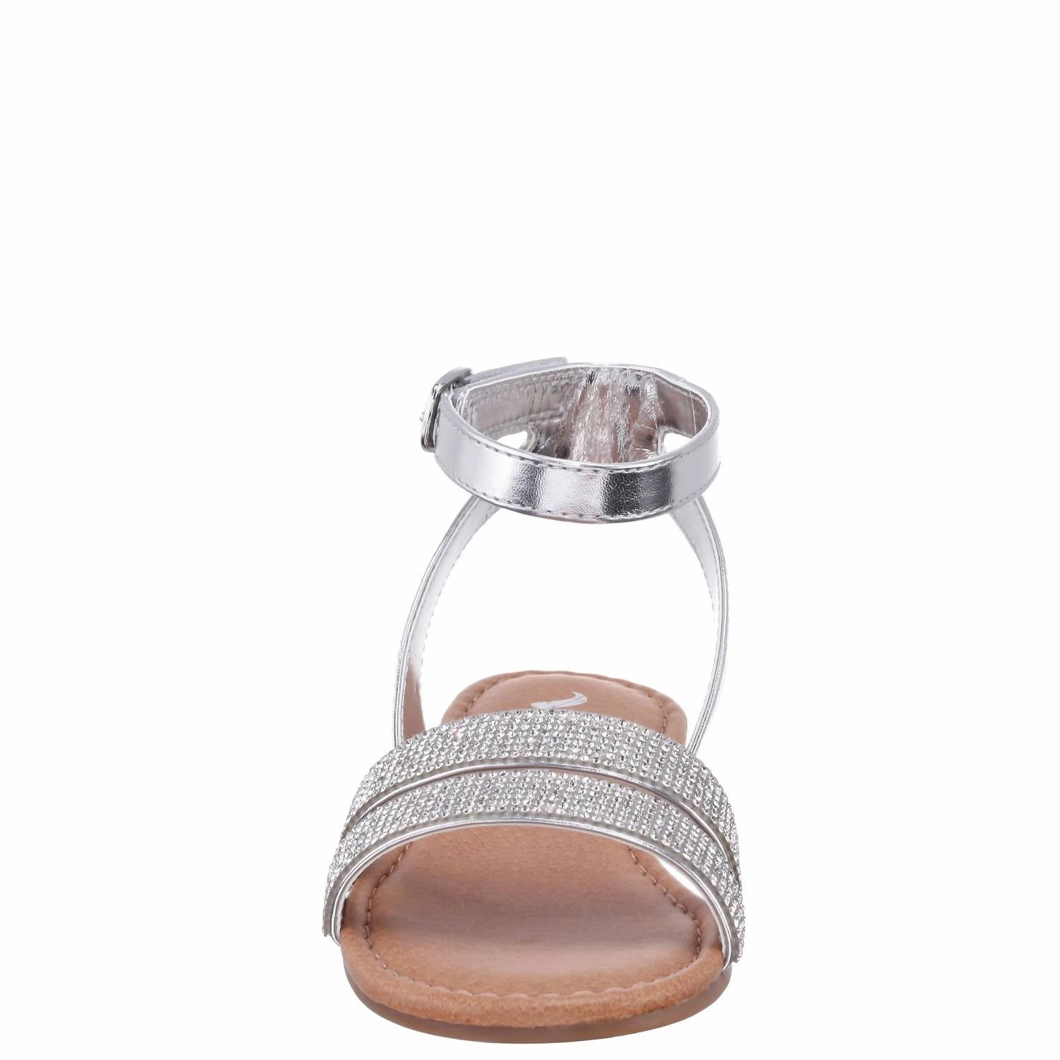 Slip In Trendy Travel Sandals Kid's Cameena Sandals In Silver