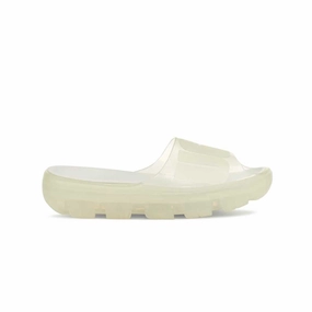 Preppy Pop Elastic Strap UGG? - Women's Jella Clear Slides (1136763-CLR)