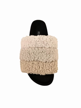 Fuzzy Puff Slipper In Cream Puff Easy Walk Everyday Slip