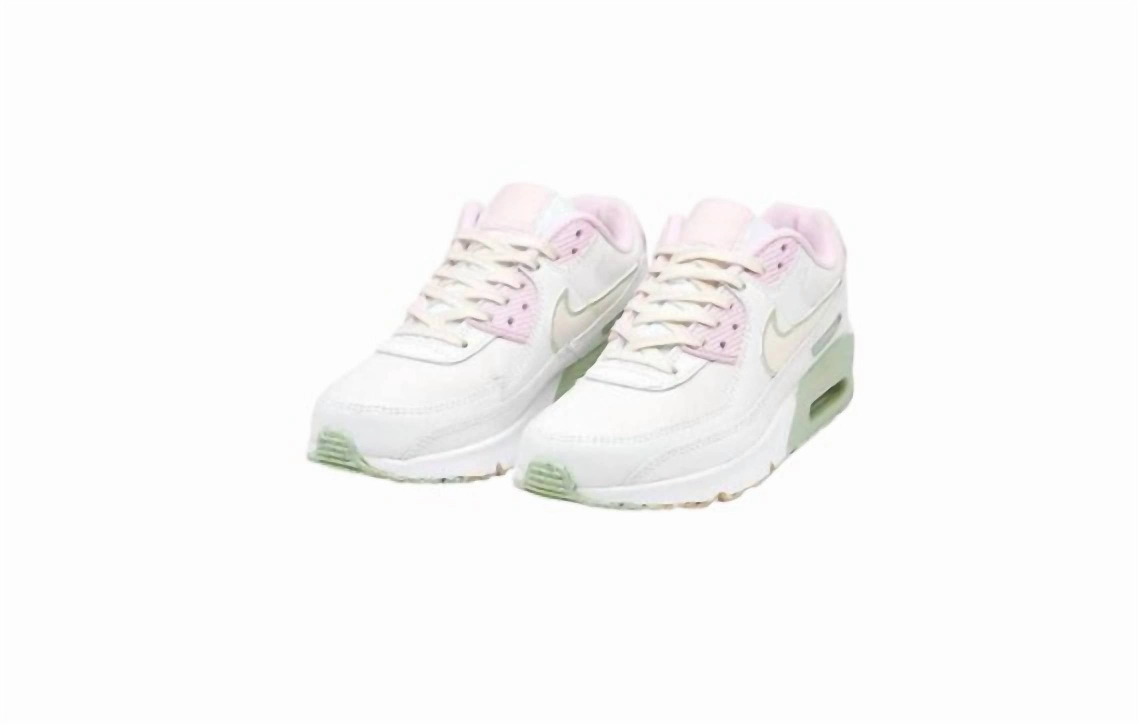 Girl's Air Max 90 Ltr Se Gs Sneakers In Summit White/coconut Milk Outdoor Activity