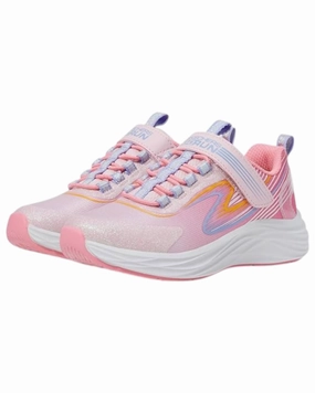 Girl's Go Run Accelerate Sneakers In Pink Multi Foam Base Casual Ease