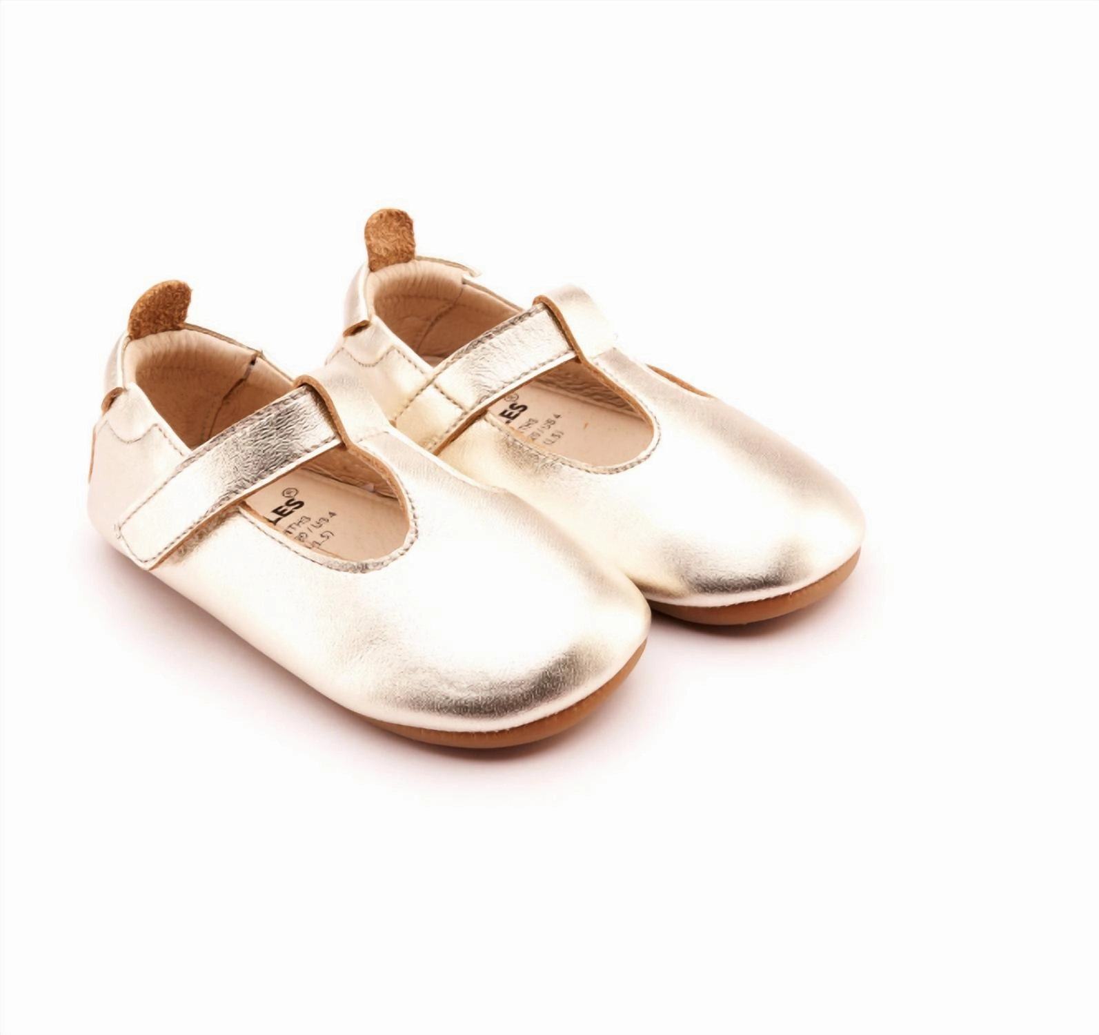 Durable Material Punctual Look Girl's Ohme Bub Shoes In Gold