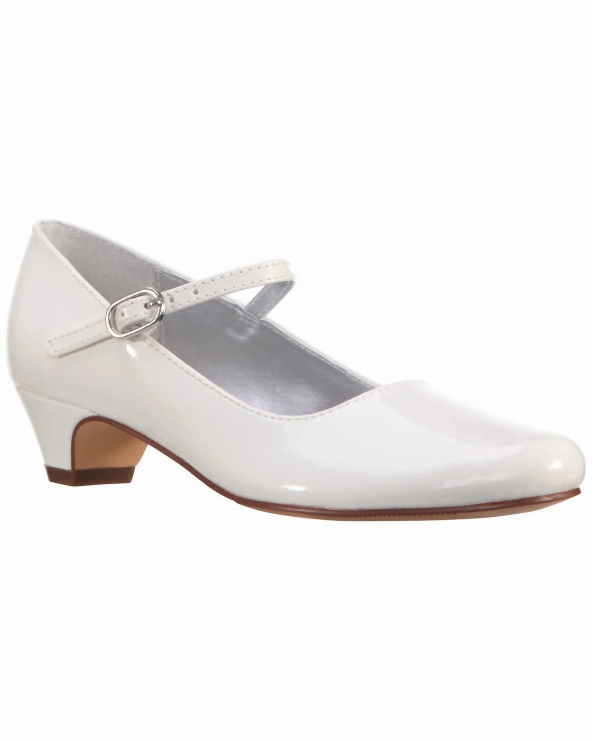 Lightweight Outdoor Footwear Slip Guard Girl's Seeley Mary Jane Shoes In White Patent