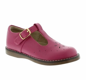 Euro Edge Versatile use Girl's Sherry T-Bar Shoe - Medium/wide In Fuchsia